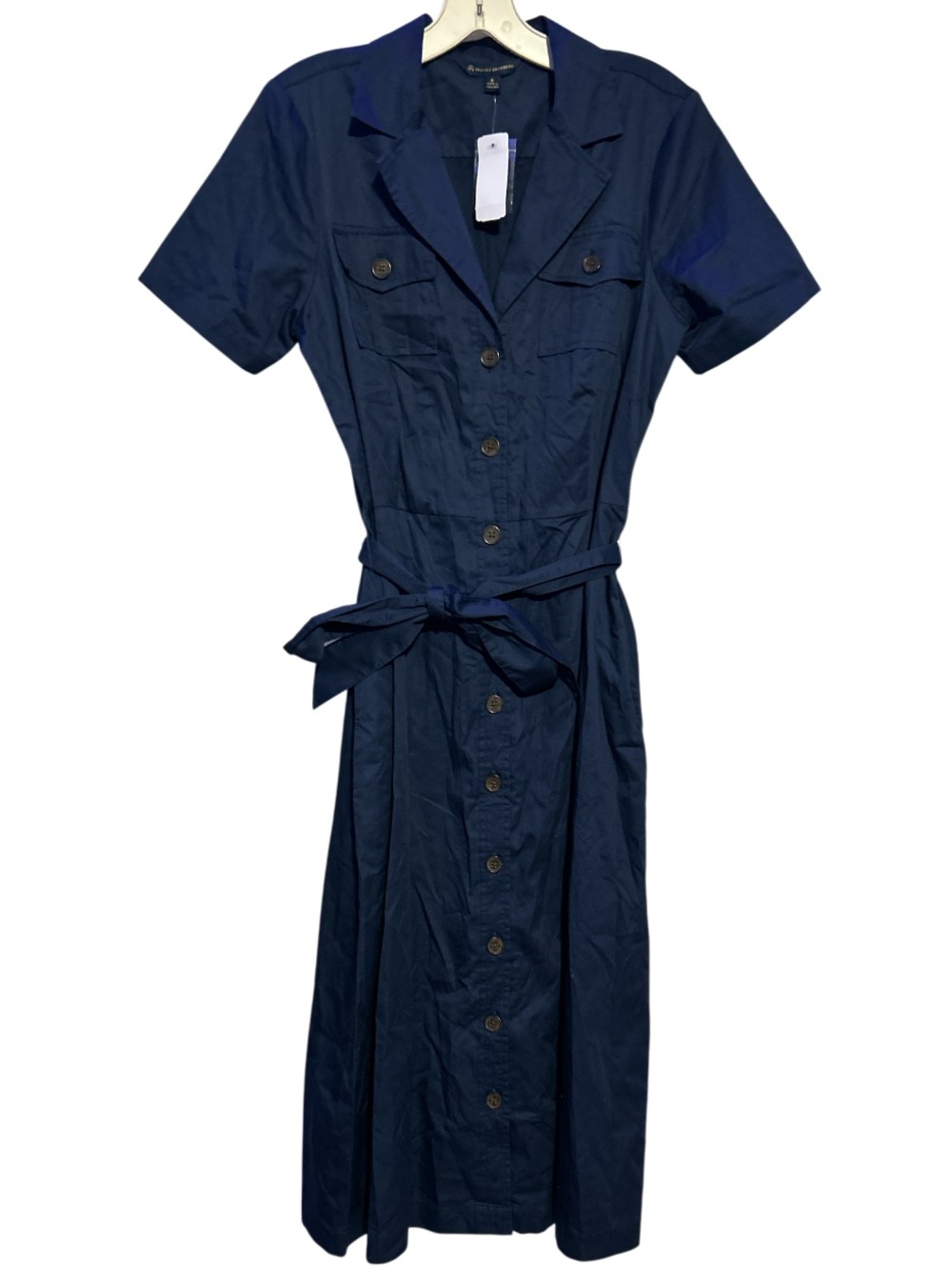Brooks Brothers Navy utility shirt dress Size 6 NWT
